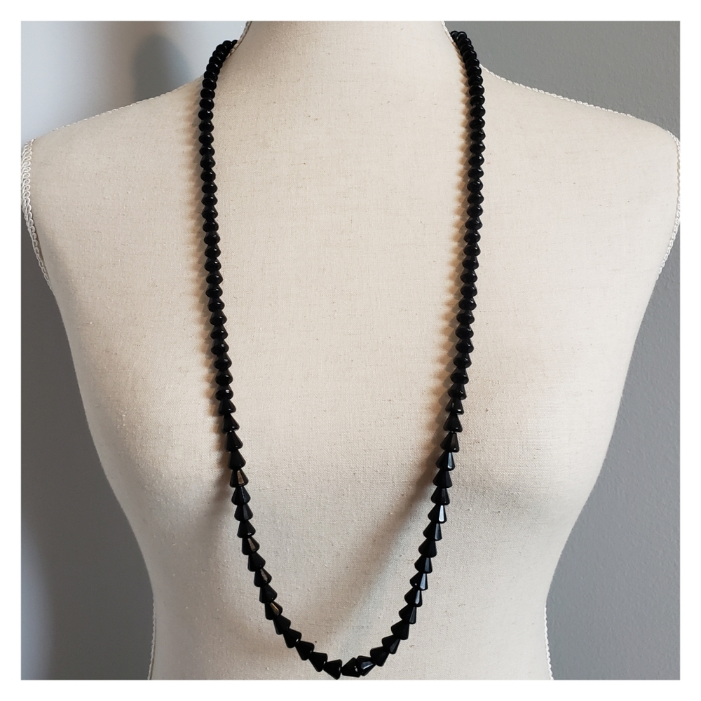 Black Onyx Necklace & Earrings